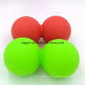 Boules jumelles de caoutchouc de silicone de catégorie comestible adaptées aux besoins du client pour le massage de muscle